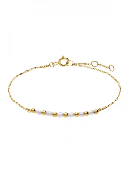 Foto van product Lucardi Armband goud / wit