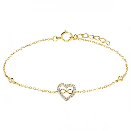 Foto van product Lucardi Armband goud / wit