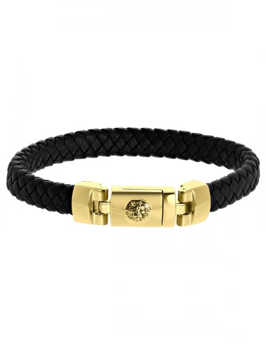 Foto van product Lucardi Armband goud / zwart