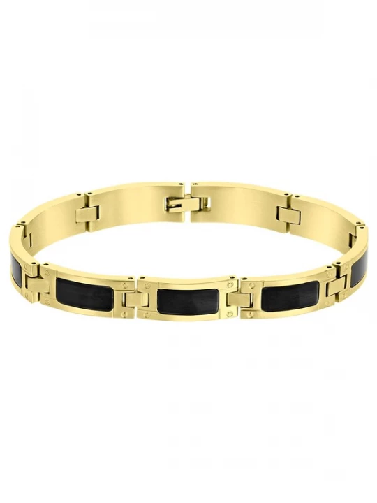 Foto van product Lucardi Armband goud / zwart