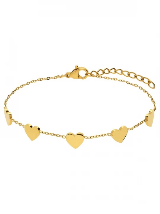 Foto van product Lucardi Armband 'Herz' goud