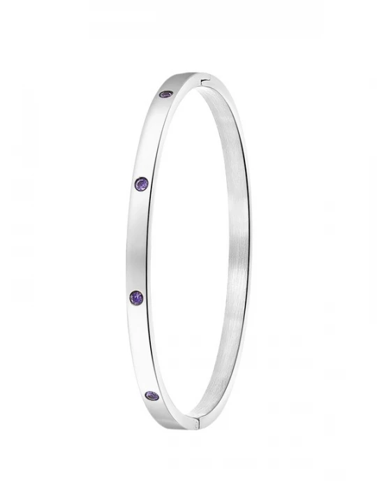 Foto van product Lucardi Armband lila / zilver