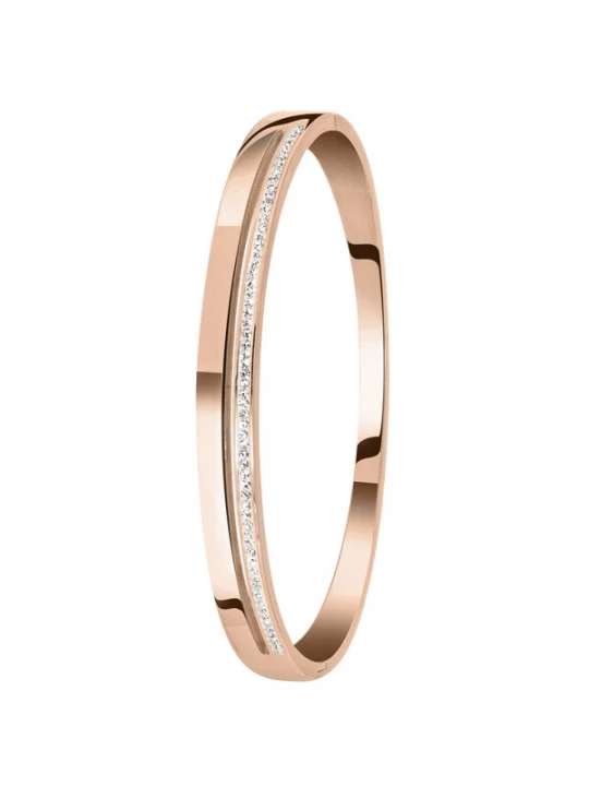 Foto van product Lucardi Armband rose-goud / transparant