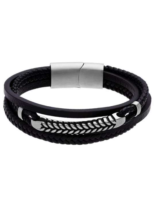 Foto van product Lucardi Armband 'Statement' zwart