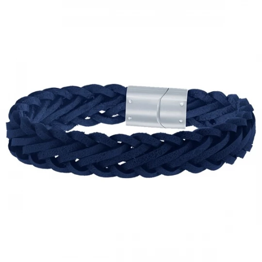 Foto van product Lucardi Armband 'Urban Story' blauw / zilver