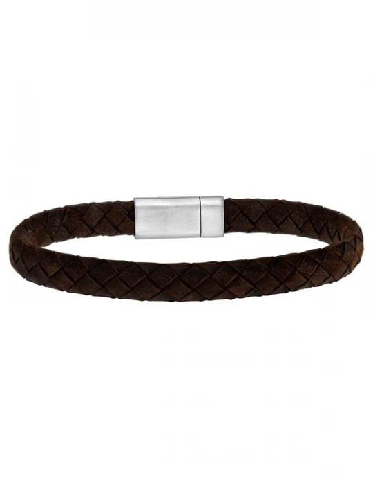 Foto van product Lucardi Armband 'Urban Story' zwart / zilver