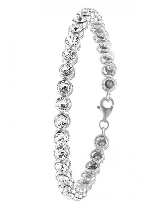 Foto van product Lucardi Armband zilver / transparant