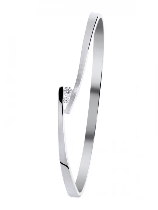 Foto van product Lucardi Armband zilver / transparant