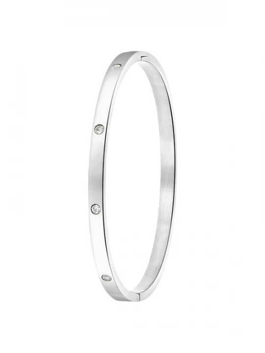 Foto van product Lucardi Armband zilver / transparant