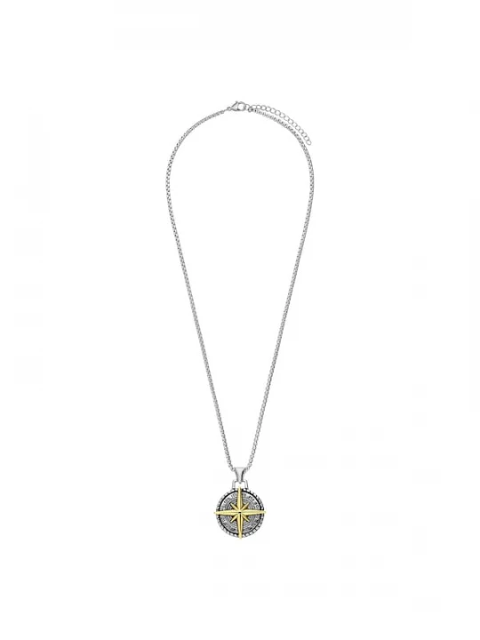 Foto van product Lucardi Ketting 'Urbane Geschichte' goud / zilver