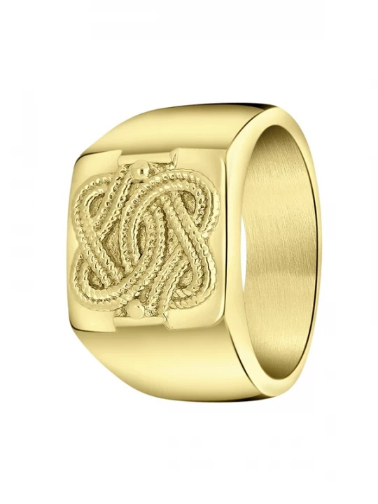 Foto van product Lucardi Ring 'Dagi Knoten' goud