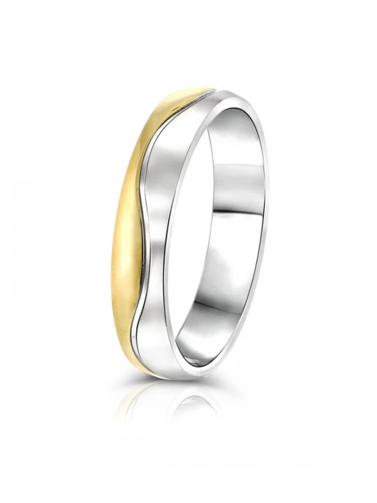 Foto van product Lucardi Ring goud / zilver