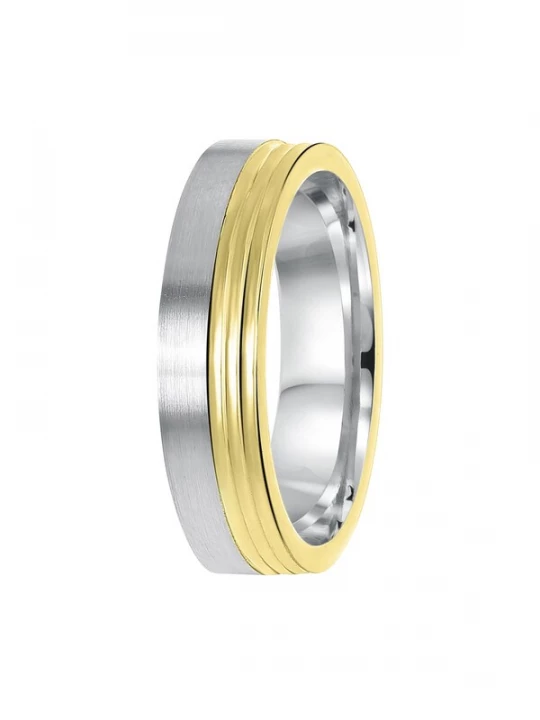 Foto van product Lucardi Ring goud / zilver