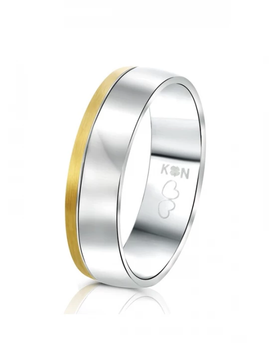 Foto van product Lucardi Ring goud / zilver