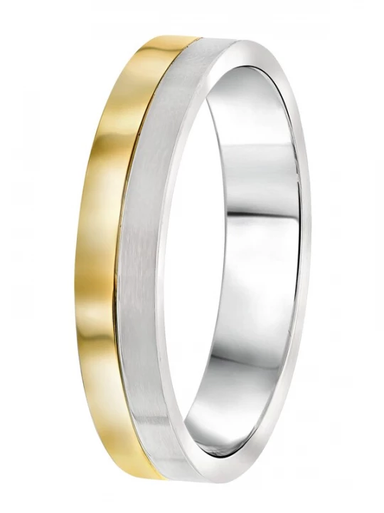Foto van product Lucardi Ring goud / zilver
