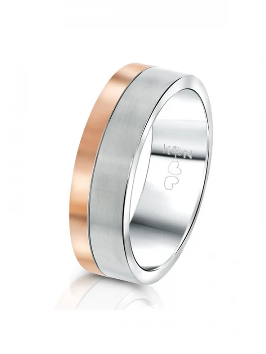 Foto van product Lucardi Ring rose-goud / zilver