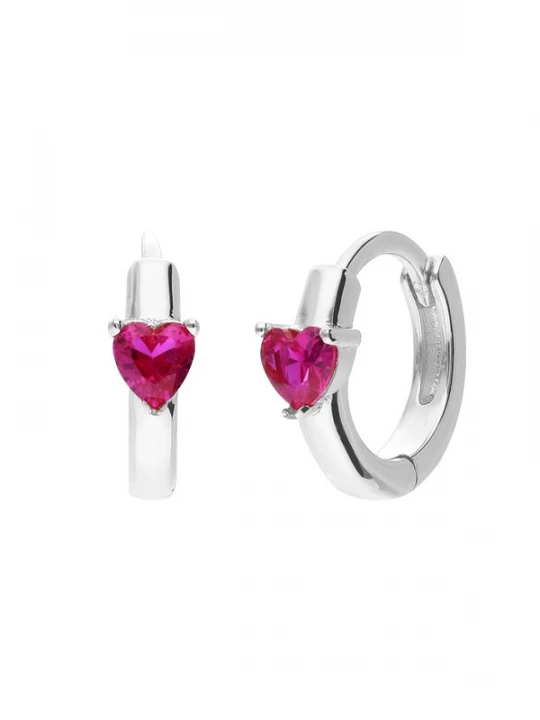 Foto van product Lucardi Sieraden donkerroze / zilver