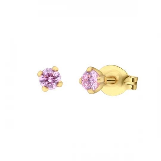 Foto van product Lucardi Sieraden 'Einfach' goud / lichtlila