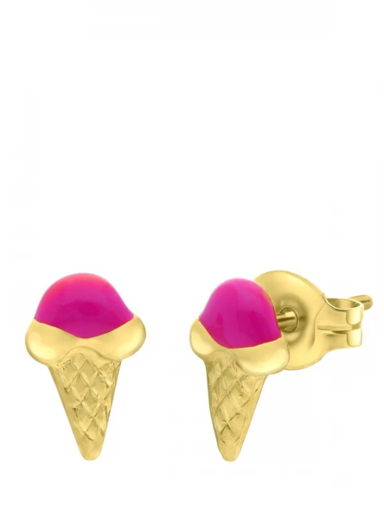 Foto van product Lucardi Sieraden 'Einfach' goud / rosa