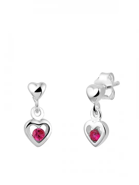 Foto van product Lucardi Sieraden fuchsia / zilver