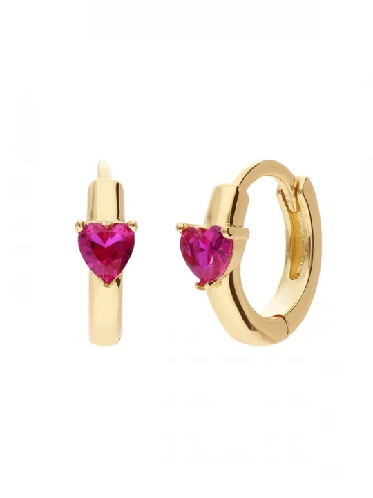 Foto van product Lucardi Sieraden goud / donkerroze