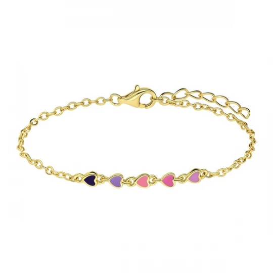 Foto van product Lucardi Sieraden goud / lila / fuchsia / lichtroze / zwart