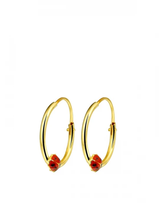 Foto van product Lucardi Sieraden 'Klassisch' goud / bloedrood
