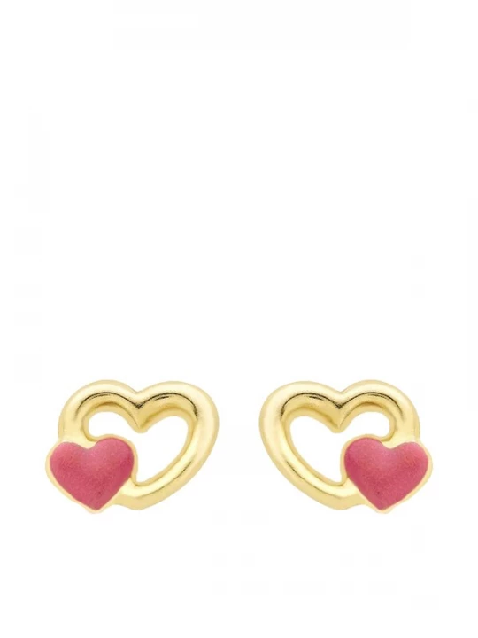 Foto van product Lucardi Sieraden 'Klassisch' goud / bloedrood