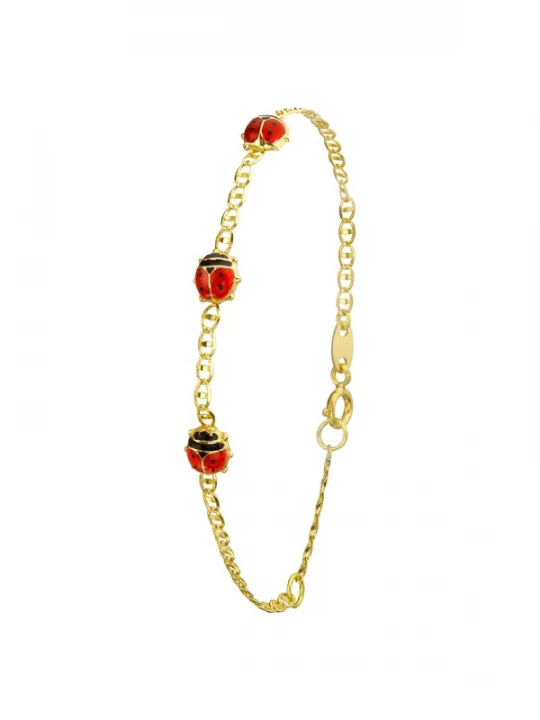 Foto van product Lucardi Sieraden 'Klassisch' goud / rood / zwart