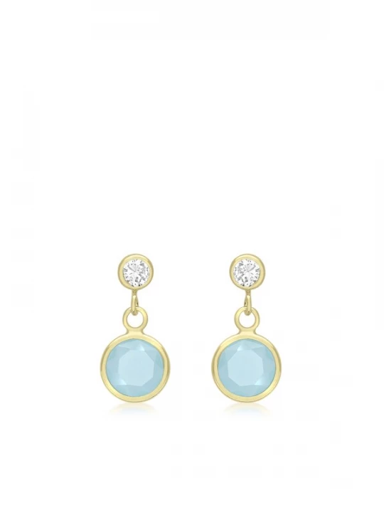 Foto van product Lucardi Sieraden 'Klassisch' turquoise / goud