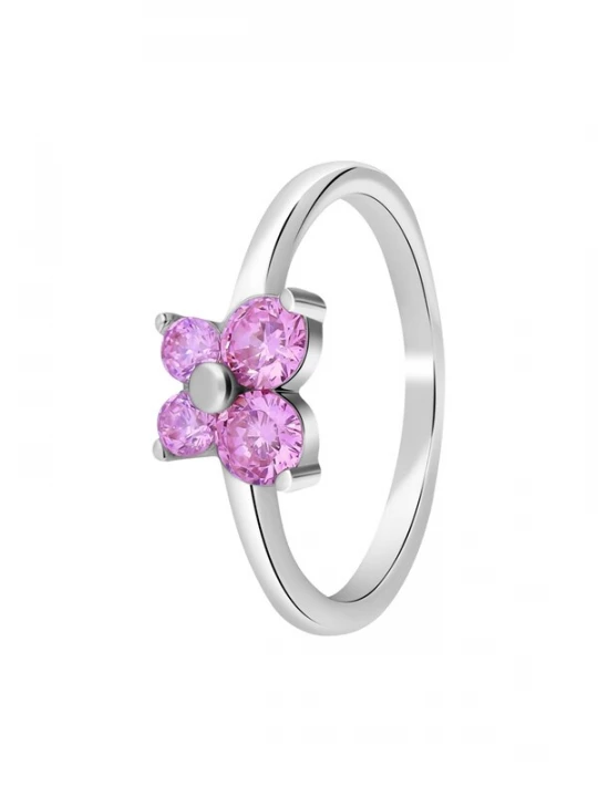 Foto van product Lucardi Sieraden 'Liebe' pink / zilver