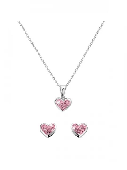 Foto van product Lucardi Sieraden 'Statement' rosa / zilver