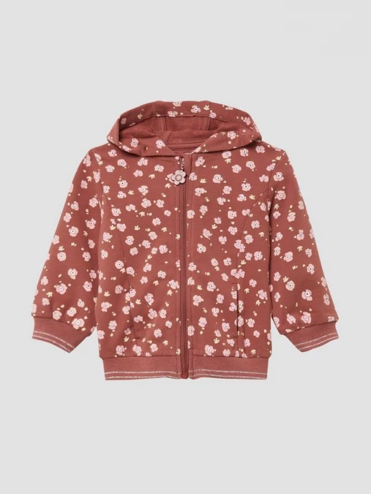 Foto van product Luchtig sweatvest met capuchon en glitterdetails s.Oliver rood