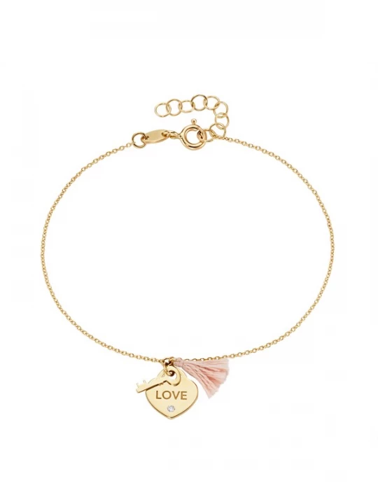 Foto van product Luigi Merano Armband goud / rosa