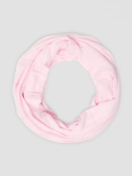 Foto van product Lusjessjaal van fijn breisel met ingebreid patroon s.Oliver roze