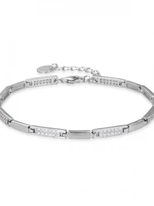 Foto van product Luxenter Armband 'Kinusi' zilver / transparant