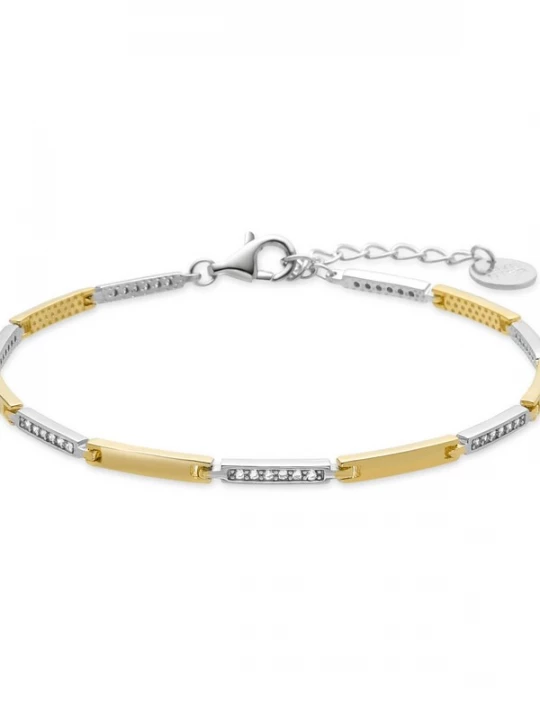 Foto van product Luxenter Armband 'Kishan' goud / zilver
