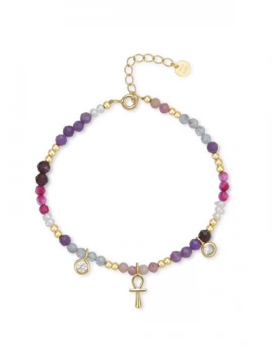 Foto van product Luxenter Armband 'Lalil' goud / gemengde kleuren