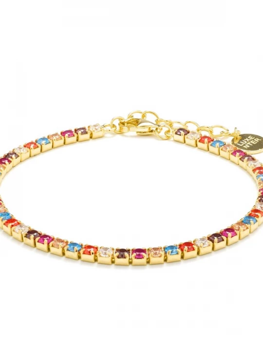 Foto van product Luxenter Armband 'Tahu' goud / gemengde kleuren