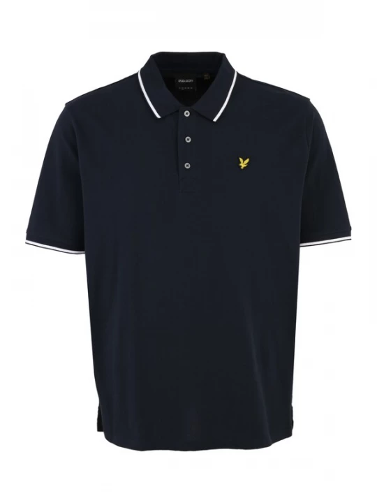 Foto van product Lyle & Scott Big&Tall Shirt navy / geel / wit