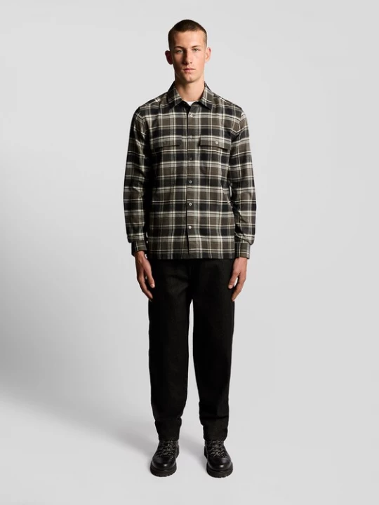 Foto van product Lyle & Scott Overhemd bruin / lichtgrijs / zwart