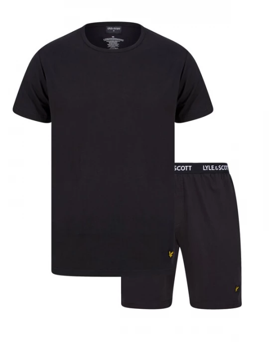 Foto van product Lyle & Scott Pyjama kort 'Charlie' geel / zwart