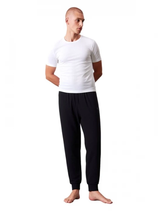 Foto van product Lyle & Scott Pyjama lang 'Ward' zwart / wit
