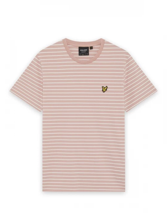 Foto van product Lyle & Scott Shirt 'Breton' poederroze / wit