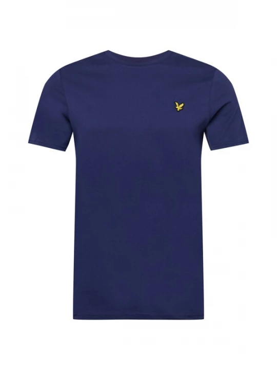 Foto van product Lyle & Scott Shirt donkerblauw / goudgeel / zwart