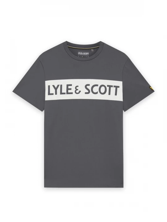 Foto van product Lyle & Scott Shirt donkergrijs / wit