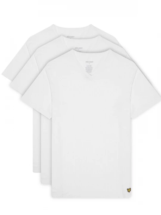 Foto van product Lyle & Scott Shirt geel / zwart / wit