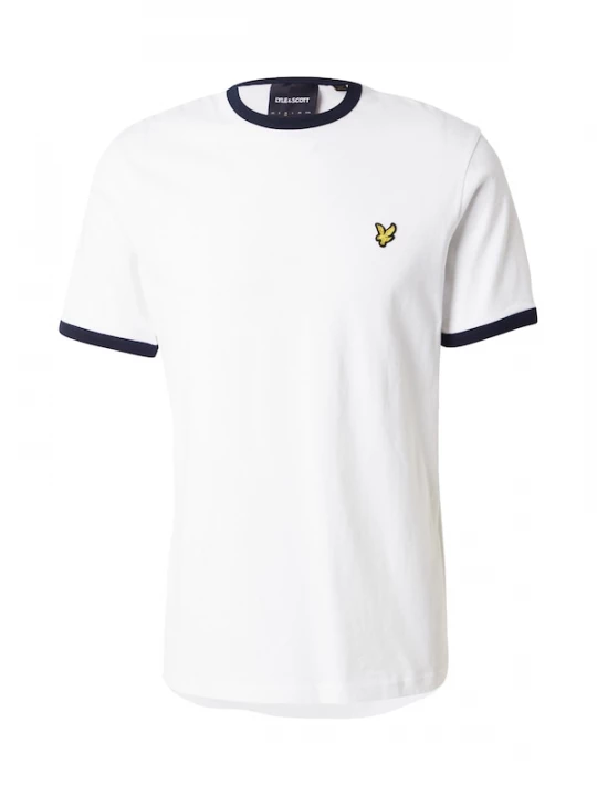 Foto van product Lyle & Scott Shirt 'Ringer' nachtblauw / geel / wit