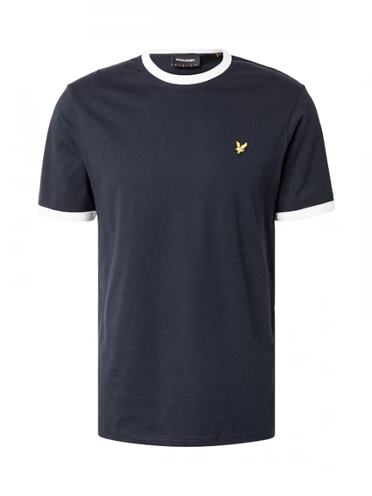 Foto van product Lyle & Scott Shirt 'Ringer' navy / geel / wit