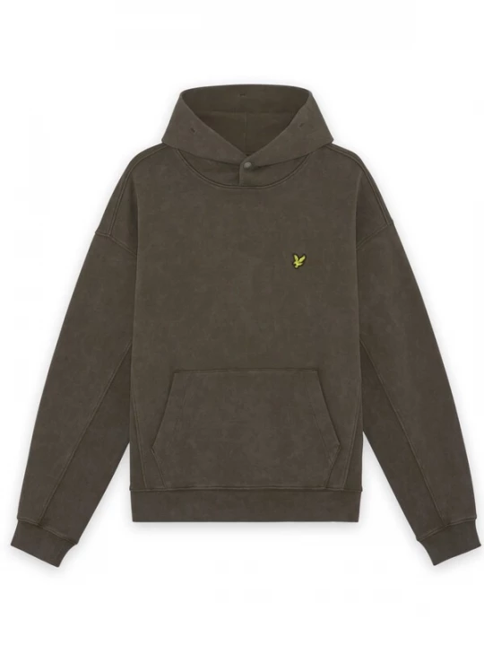 Foto van product Lyle & Scott Sweatshirt 'Heavy Laundered' geel / donkergroen / zwart
